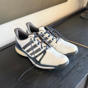 Adidas Adipower Boost 2 Men's White, Gray, Navy Golf Shoe